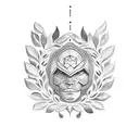 Laurel wreath tattoo design idea