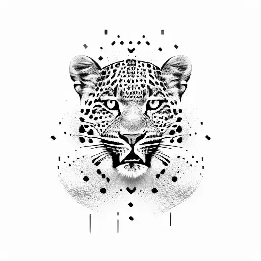 leopard print  tattoo design idea