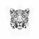 leopard print  tattoo design idea