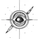 un trou noir astronomie représentation physique tattoo design idea