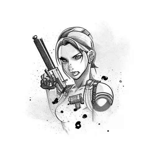 Jill valentine tattoo design idea