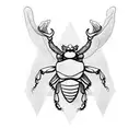 Stag Beetle  tattoo design idea
