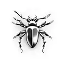 Stag Beetle  tattoo design idea