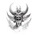 Demon Angel tattoo design idea