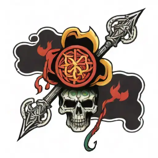 82nd airborne Celtic fire tattoo design idea