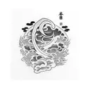 full arm japanese style tatto cover tattoo design idea