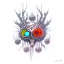 bloodborne, amygdala, hunters marks tattoo design idea