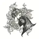 cuckold relationship symbolized tattoo design idea