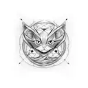 Mew tattoo design idea