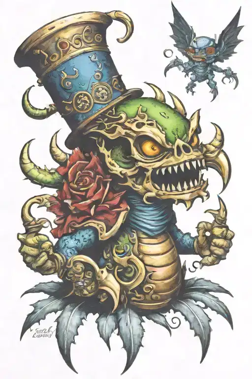 Warhammer Age of Sigmar squig tattoo design idea