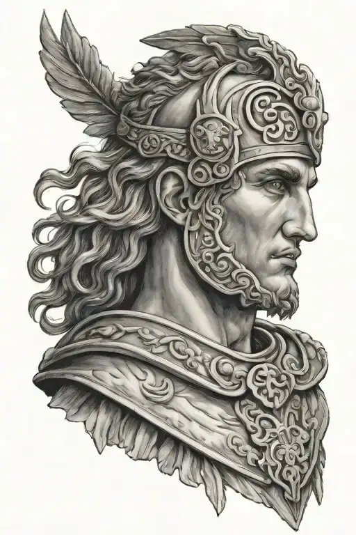 Alexander The Great tattoo design idea
