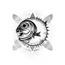 salmon  tattoo design idea