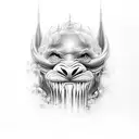 delfin leon tattoo design idea