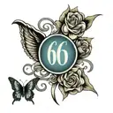 616 area code tattoo design idea