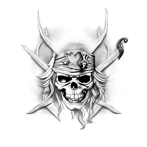 pirates of the caribbean tattoo design idea