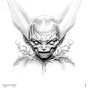 child demon tattoo design idea