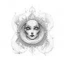 soleil tattoo design idea