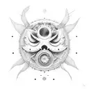 soleil tattoo design idea