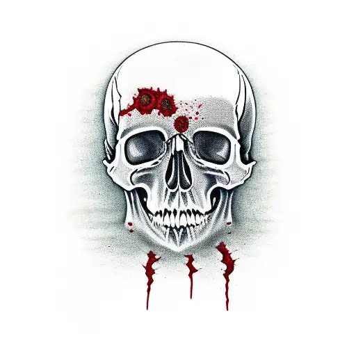 Blood Skull – INK ART LINK