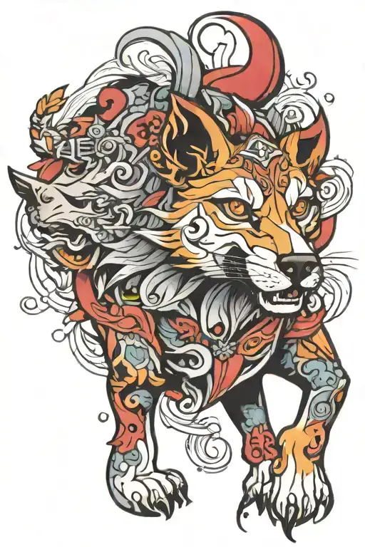 underdog emerging tattoo design idea