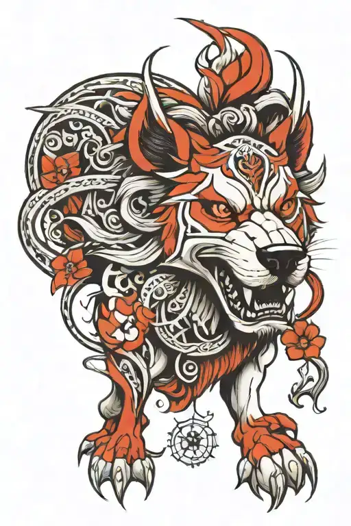 underdog emerging tattoo design idea