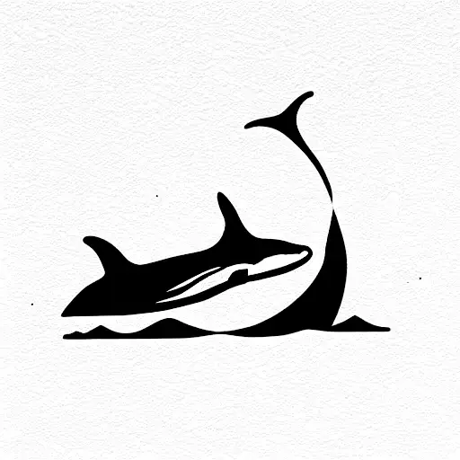 killer whale tattoo design idea