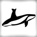 killer whale tattoo design idea