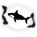 killer whale tattoo design idea