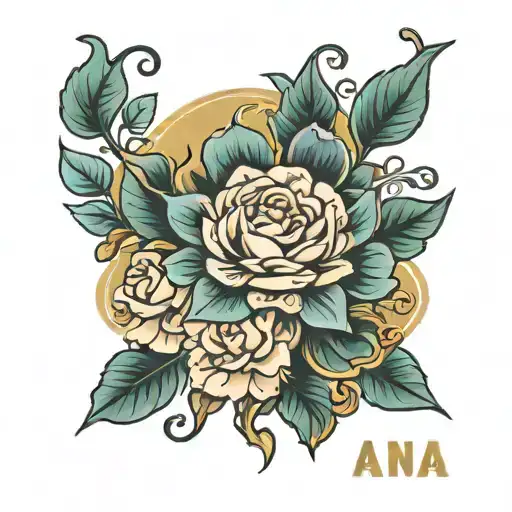 name anna tattoo design idea