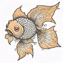 goldfish tattoo design idea
