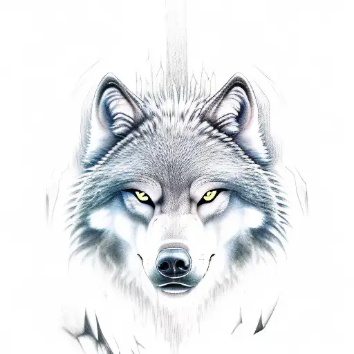 Fenrir, the monstrous wolf, breaking free from chains tattoo design idea