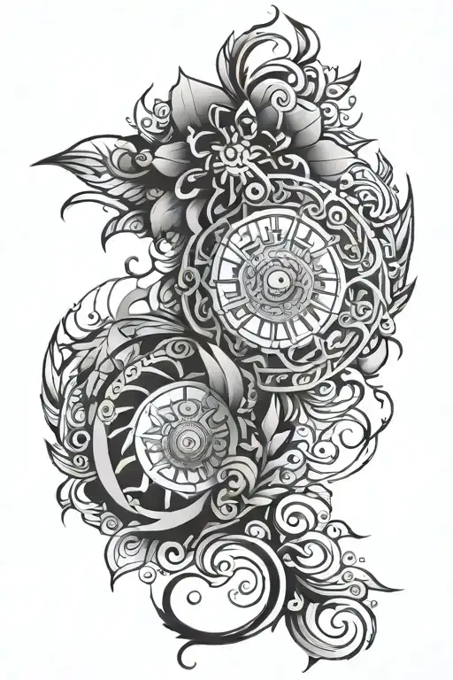 Trival for the upper half of the arm tattoo design idea