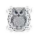 owl celtic knotwork  tattoo design idea