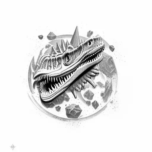 Carnotaurus redesign tattoo design idea