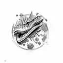 Carnotaurus redesign tattoo design idea