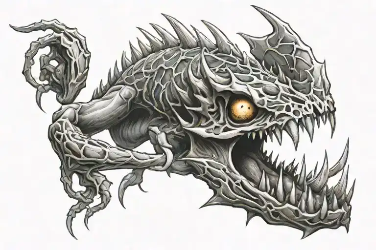 deadly claw mark tattoo design idea
