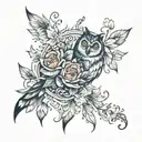 Affectionate tattoo design idea