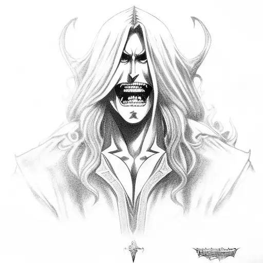 Alucard Castlevania  tattoo design idea