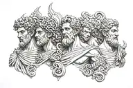 greek gods tattoo design idea