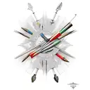quiver full of arrows tattoo design idea