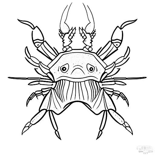 Halloween crab costume  tattoo design idea