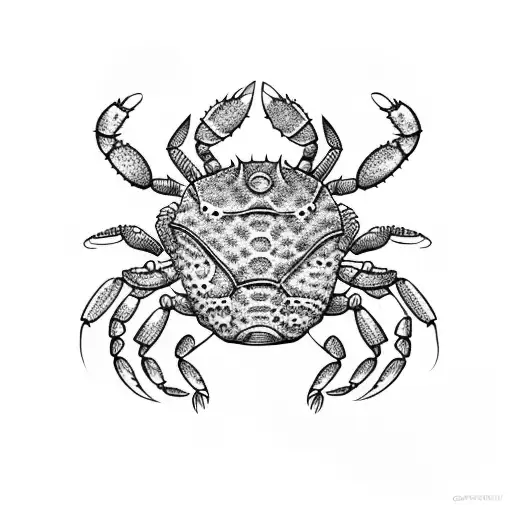 Halloween crab costume  tattoo design idea