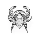 Halloween crab costume  tattoo design idea