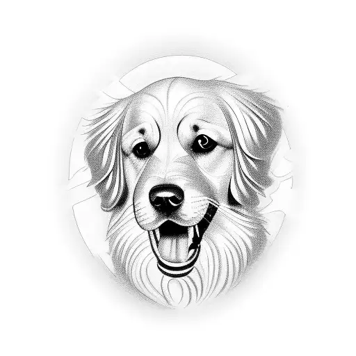 100 Golden Retriever Tattoos In Many Styles  Inku Paw