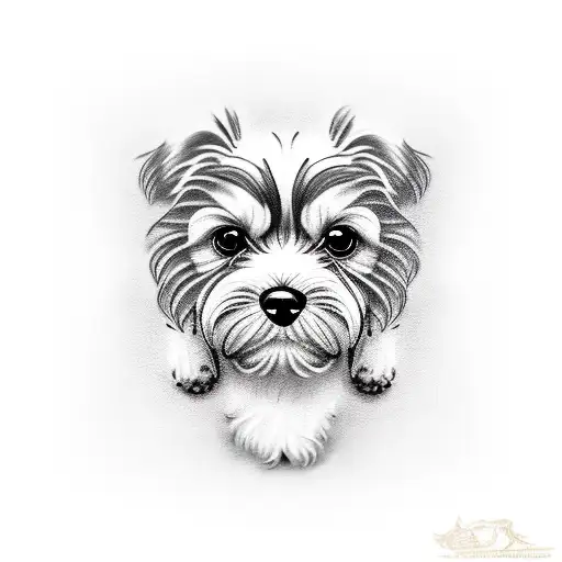 Dog tattoo design idea