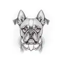 Dog tattoo design idea