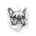 Dog tattoo design idea