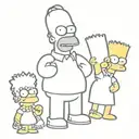 Simpsons tattoo design idea