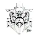 Gundam tattoo design idea