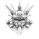 Gundam tattoo design idea